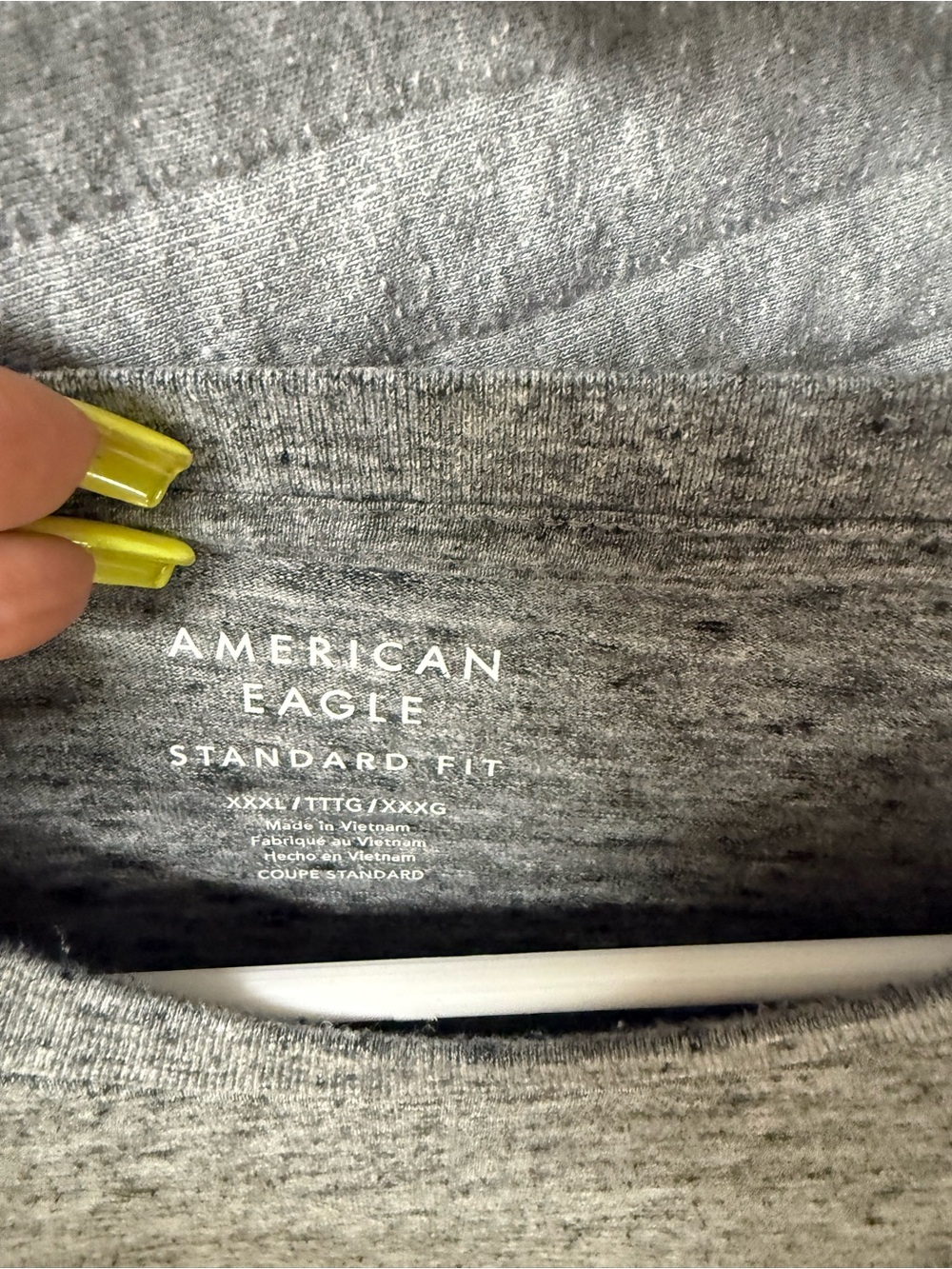 American Eagle Outfitters Heather Gray Short Sleeve Tee - Picture 2 of 3
